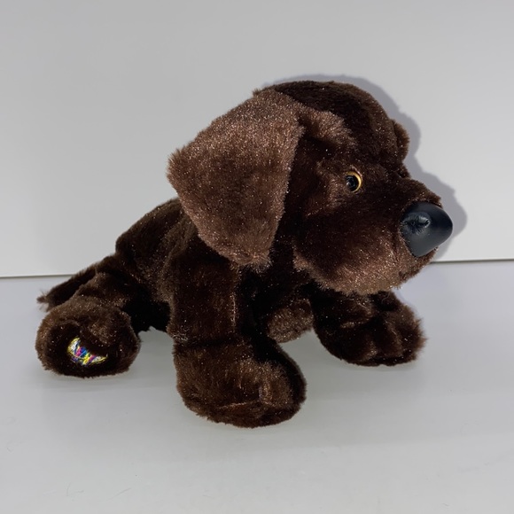 Toys Ganz kinz Cocoa Chocolate Labrador Puppy Dog Plush Toy Brown